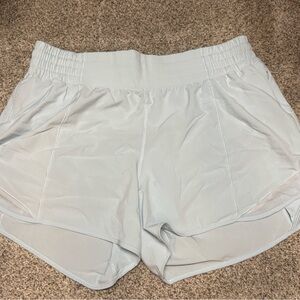 Light blue Lululemon hotty hot shorts
